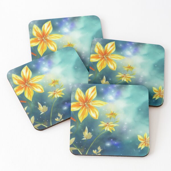 Item preview, Soft Floral Starry Sky Watercolor No 8 designed and sold by BassHeadMomma.