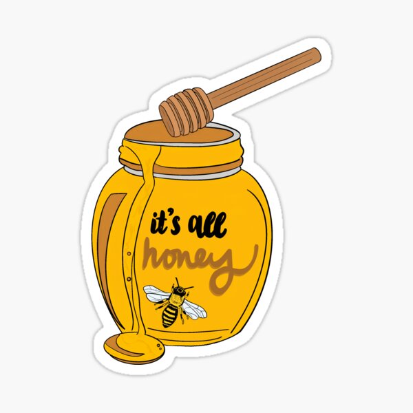 Item preview, it’s all honey Samia sticker design designed and sold by emproct.