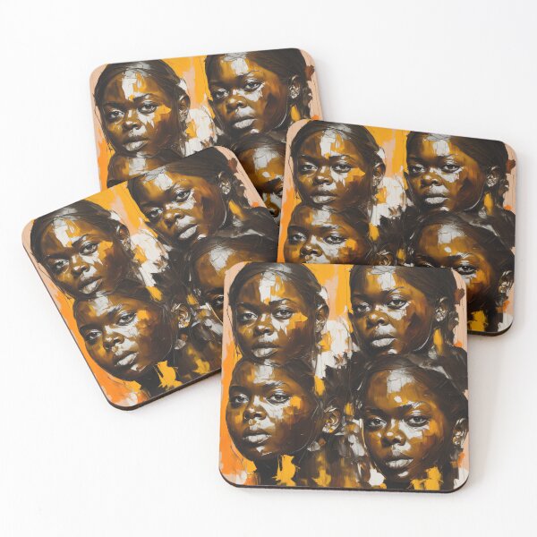 Item preview, Black history month four faces #2 designed and sold by Metaverse8.
