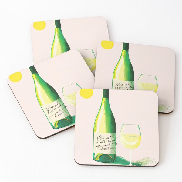 Item preview, Wine Like Memories Quote Bottle Painting Modern Art designed and sold by PinkNomad.