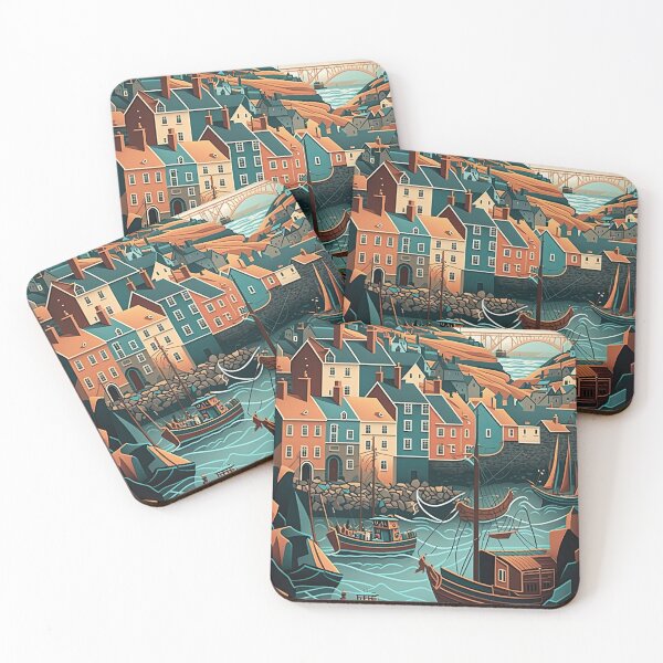 Item preview, A harbour scene designed and sold by Cydermann.