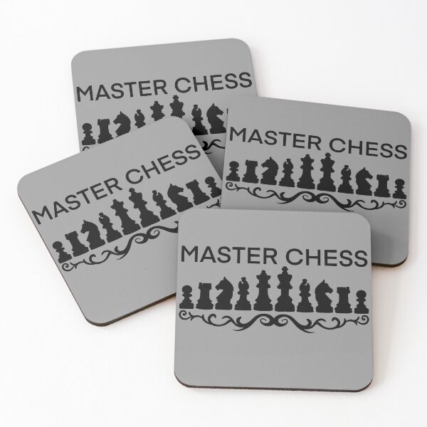Item preview, Chess master simple shilluet black and white designed and sold by nickardi.