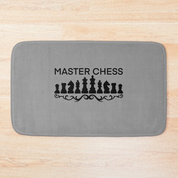 Item preview, Chess master simple shilluet black and white designed and sold by nickardi.
