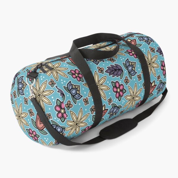 Item preview, Blue Indigenous Flower Pattern designed and sold by WaabigwanGiizis.