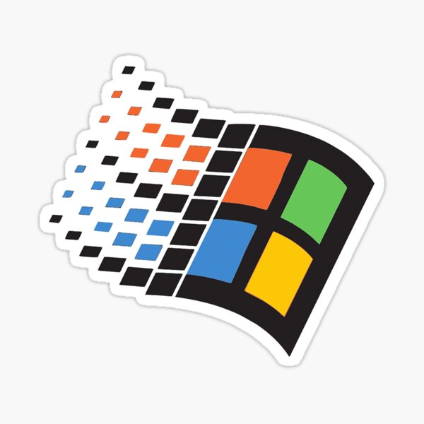 Windows Xp Stickers Redbubble - roblox windows xp decal