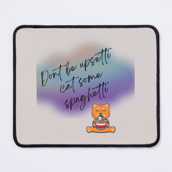 Item preview, Cat Eating Spaghetti - Don`t be Upsetti Cat Some Spaghetti - Funny Animal Meme designed and sold by zeddy-store.