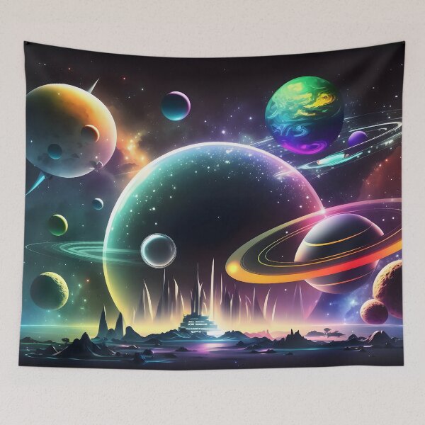 Item preview, Cool Space Travel Journey Colorful Galactic View  designed and sold by FunWearVM.