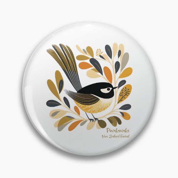 Item preview, Celebrate New Zealand Wildlife with Our Pīwakawaka Collection designed and sold by ThePurpleMelon.