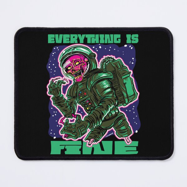 Item preview, Everything is Fine Astro Zombie designed and sold by eShirtLabs.
