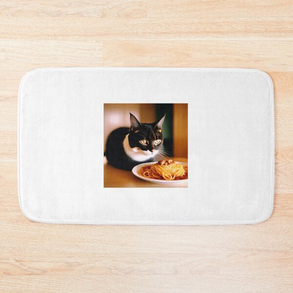 Item preview, Cat Eating Spaghetti designed and sold by CreepyDesigns.