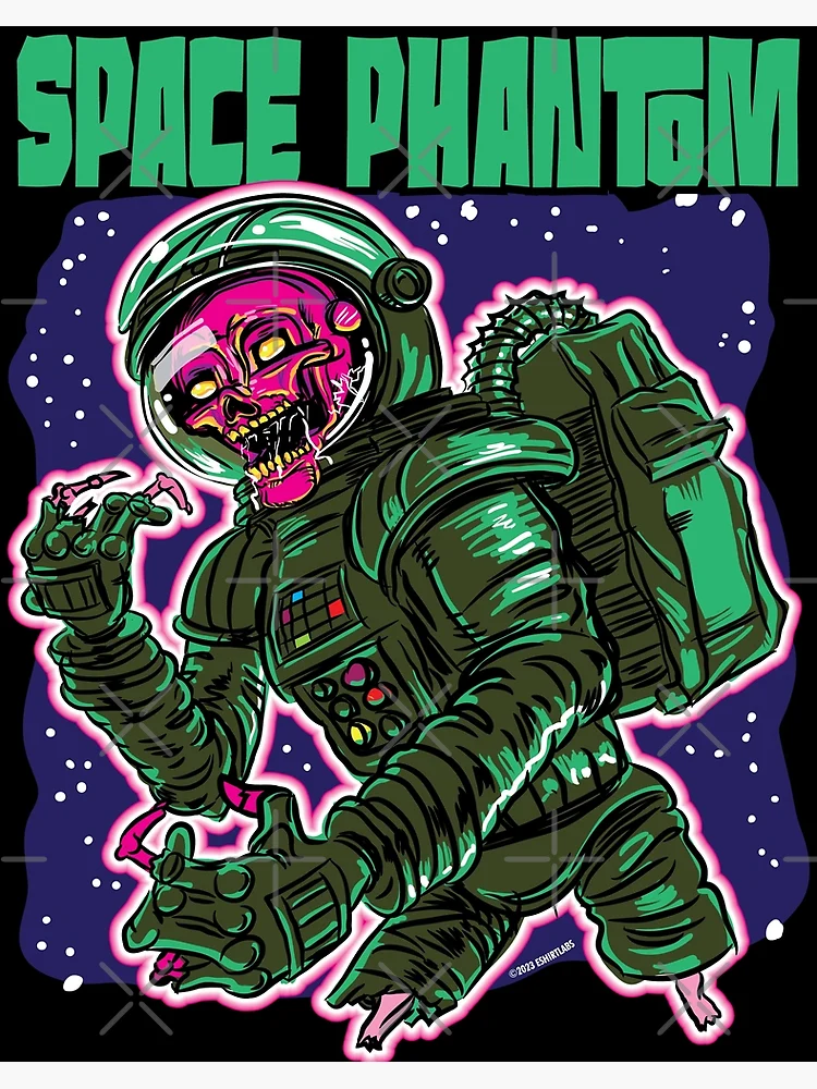 Space Phantom Zombie Astronaut | Art Board Print