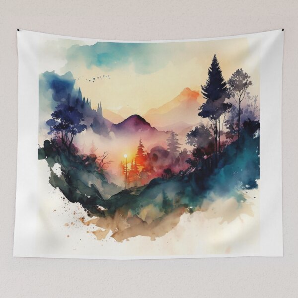 Item preview, Relaxing Watercolor #206 designed and sold by Avocado Design Studio.