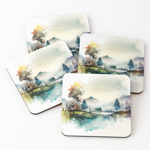 Item preview, Relaxing Watercolor #208 designed and sold by Avocado Design Studio.