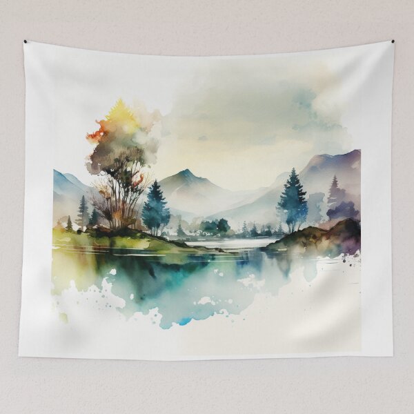 Item preview, Relaxing Watercolor #208 designed and sold by Avocado Design Studio.