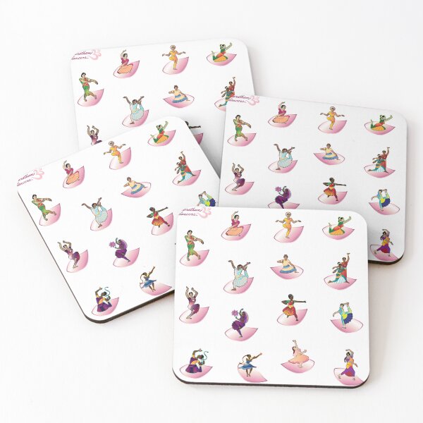 Item preview, Bharatanatyam : Classical Indian Dancers on petals designed and sold by umasharda.