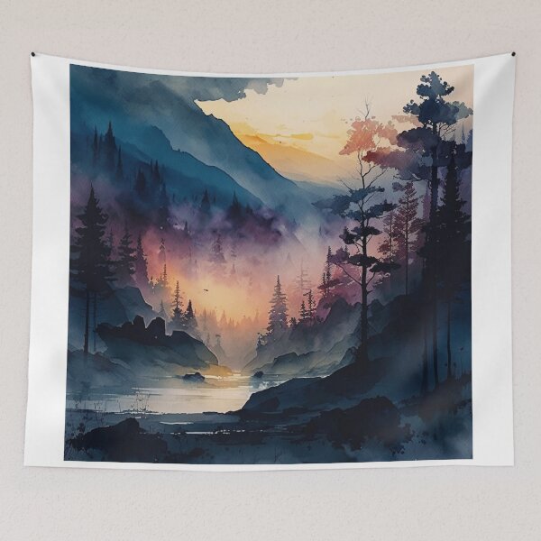 Item preview, Relaxing Watercolor #210 designed and sold by Avocado Design Studio.
