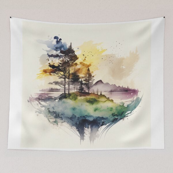 Item preview, Relaxing Watercolor #211 designed and sold by Avocado Design Studio.