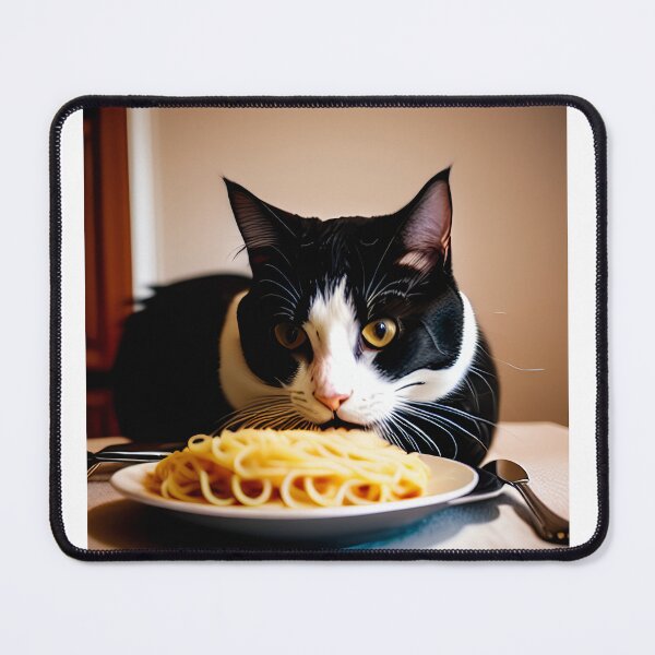 Item preview, Cat Eating Spaghetti designed and sold by CreepyDesigns.