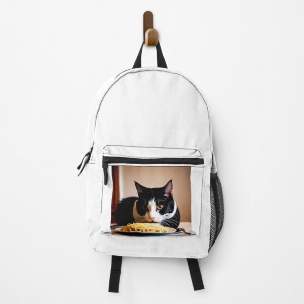 Item preview, Cat Eating Spaghetti designed and sold by CreepyDesigns.