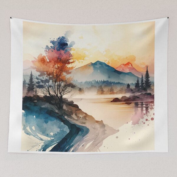 Item preview, Relaxing Watercolor #212 designed and sold by Avocado Design Studio.