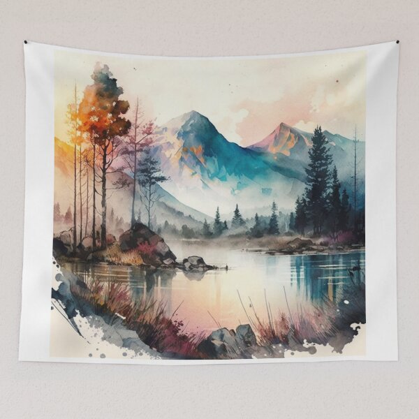 Item preview, Relaxing Watercolor #213 designed and sold by Avocado Design Studio.