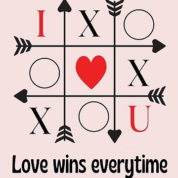 Artwork thumbnail, Loves Wins Every time with Noughts and Crosses by Kathleen Mcleod
