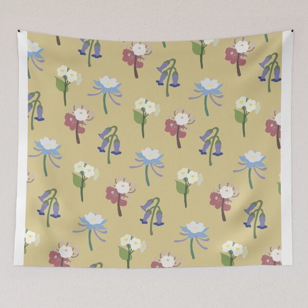 Item preview, Estampado de flores Liyue (marrón) designed and sold by casserolestan.