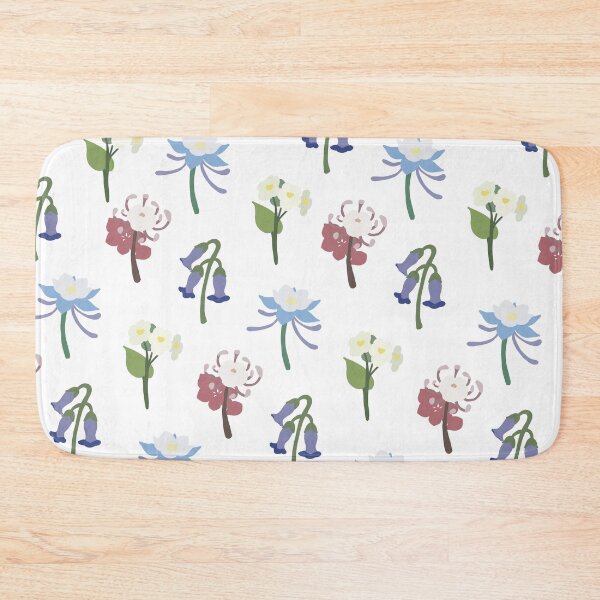 Item preview, Estampado de flores Liyue (blanco) designed and sold by casserolestan.