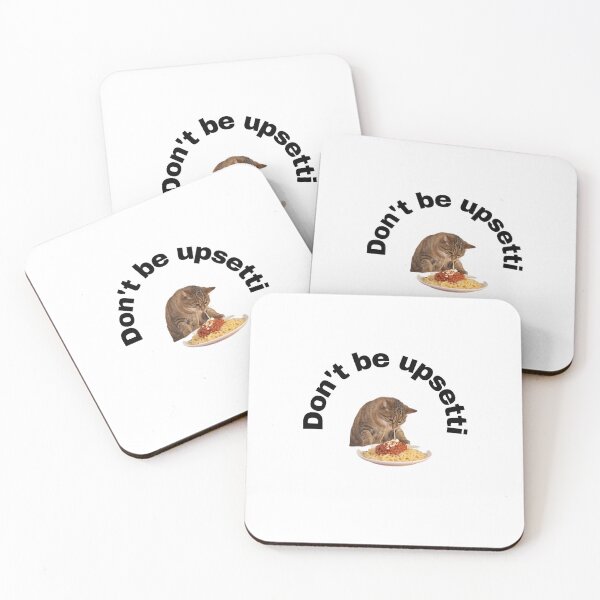 Item preview,  Cat Eating Spaghetti - Don`t be Upsetti Cat Some Spaghetti - Funny Animal Meme designed and sold by zeddy-store.