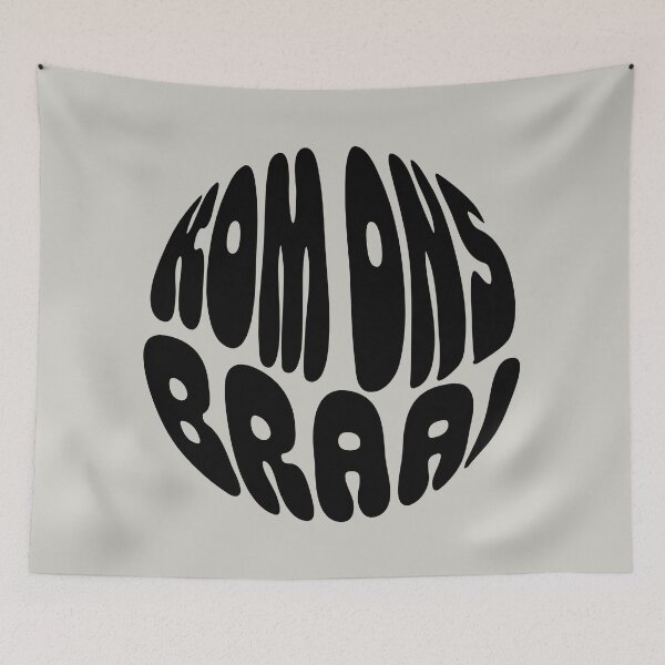 Item preview, Kom Ons Braai Retro Sticker | Black designed and sold by AsteriskHouse.