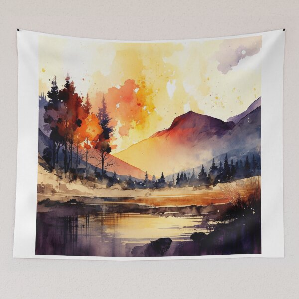 Item preview, Relaxing Watercolor #218 designed and sold by Avocado Design Studio.