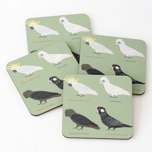 Item preview, More Aussie Cockatoo family birds designed and sold by ThundRDownunder.