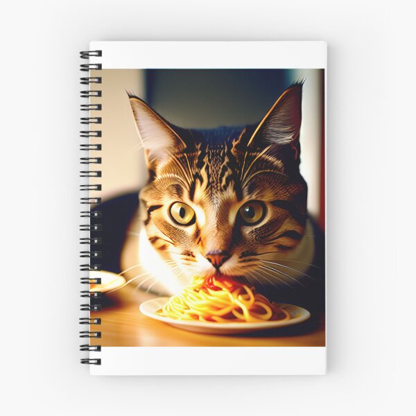 Item preview, Cat Eating Spaghetti designed and sold by CreepyDesigns.