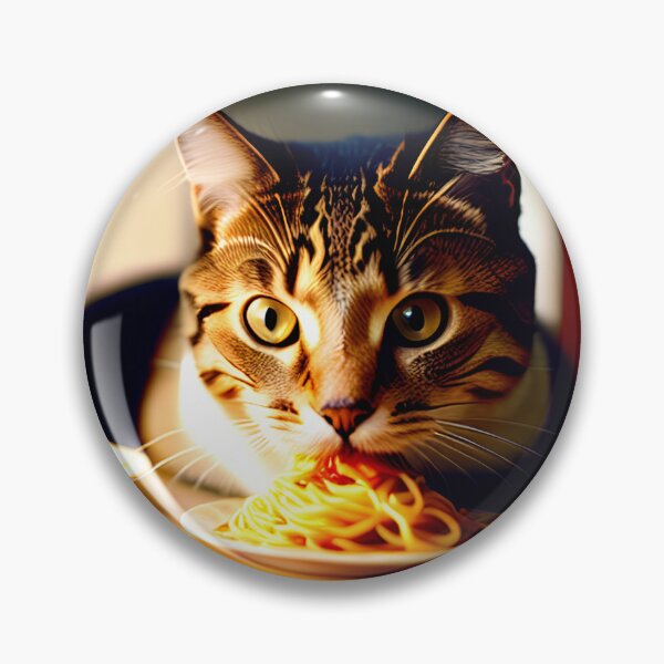 Item preview, Cat Eating Spaghetti designed and sold by CreepyDesigns.