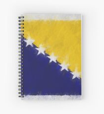Bosnia And Herzegovina Flag Reworked No. 66, Series 4 Spiralblock
