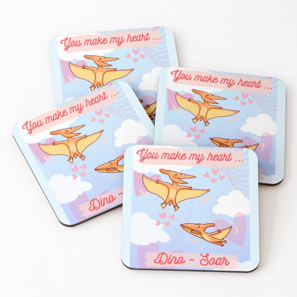 Item preview, Dinosaur Valentines - You make my heart dino-soar! designed and sold by ZeefyDesigns.