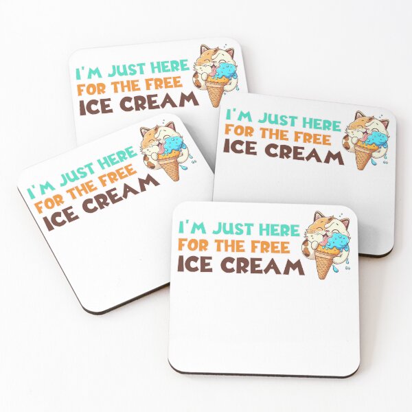 Item preview, Im Just Here For The Free Ice Cream designed and sold by Art-Ona.