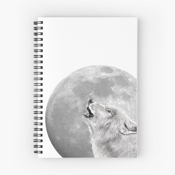 Item preview, Howling wolf head, moon background designed and sold by SylvieG18.
