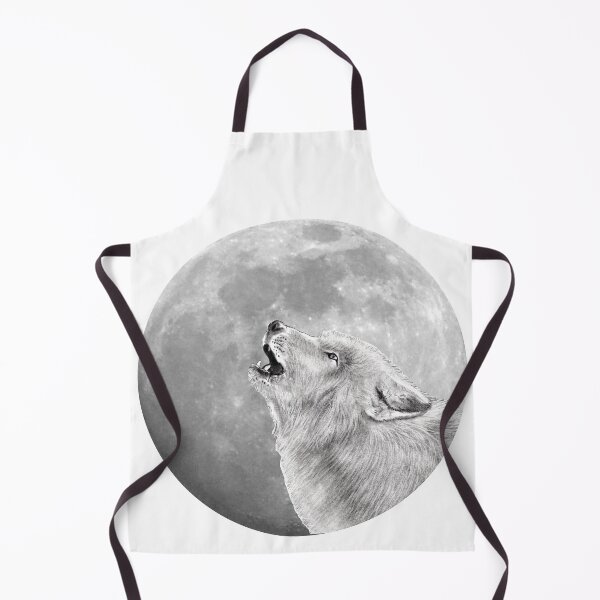 Item preview, Howling wolf head, moon background designed and sold by SylvieG18.