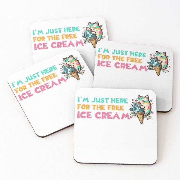 Item preview, Im Just Here For The Free Ice Cream designed and sold by Art-Ona.