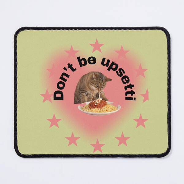 Item preview,  Cat Eating Spaghetti - Don`t be Upsetti Cat Some Spaghetti - Funny Animal Meme designed and sold by zeddy-store.