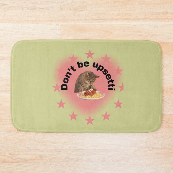 Item preview,  Cat Eating Spaghetti - Don`t be Upsetti Cat Some Spaghetti - Funny Animal Meme designed and sold by zeddy-store.