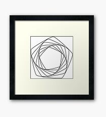 pentagonal pattern Framed Print