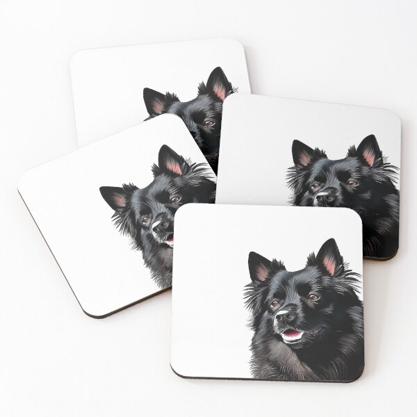 Artikelvorschau, Watercolor Painting of Schipperkes Small Dog Breed2 entworfen und verkauft von Nalaxation.