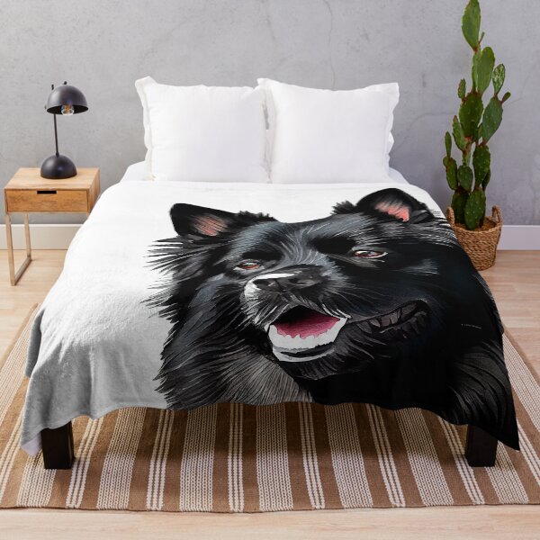 Item preview, Watercolor Painting of Schipperkes Small Dog Breed2 designed and sold by Nalaxation.