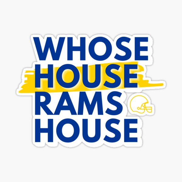 GO RAMS GO Helmet and Team Colors Los Angeles Rams Sticker for Sale by  LAKERSIN5