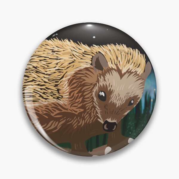 Item preview, Hedgehog at night designed and sold by NeonWren.
