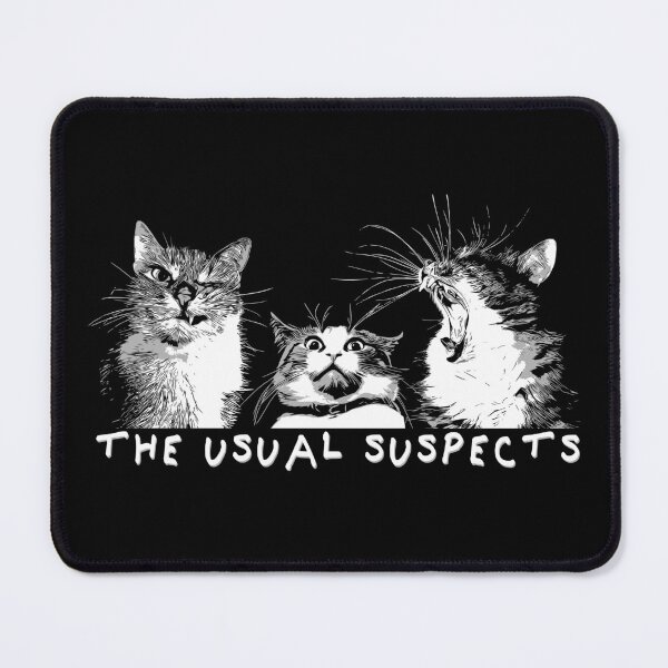 Item preview, The Usual Suspects - Rogue Cat Lineup designed and sold by Glenn Mueller.