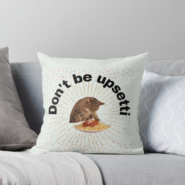 Item preview, Cat Eating Spaghetti - Don`t be Upsetti Cat Some Spaghetti - Funny Animal Meme designed and sold by zeddy-store.