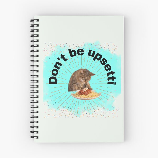 Item preview, Cat Eating Spaghetti - Don`t be Upsetti Cat Some Spaghetti - Funny Animal Meme designed and sold by zeddy-store.